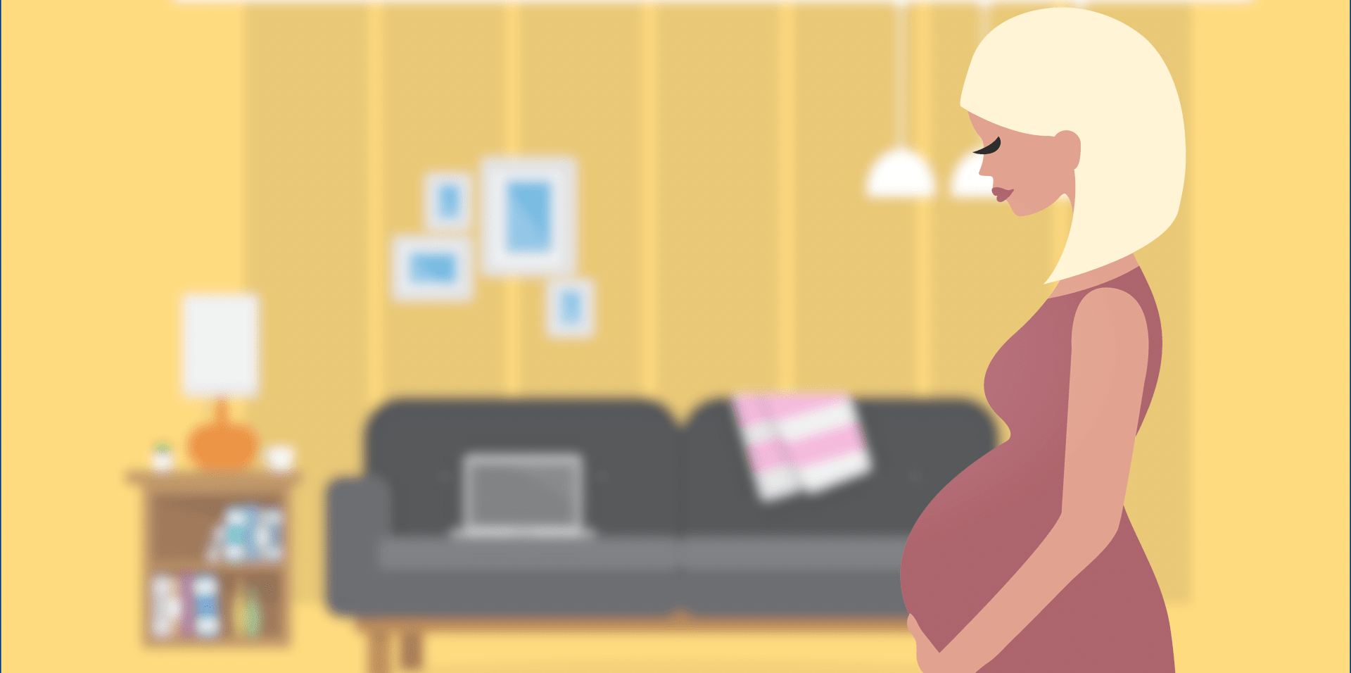 animated pregnant woman