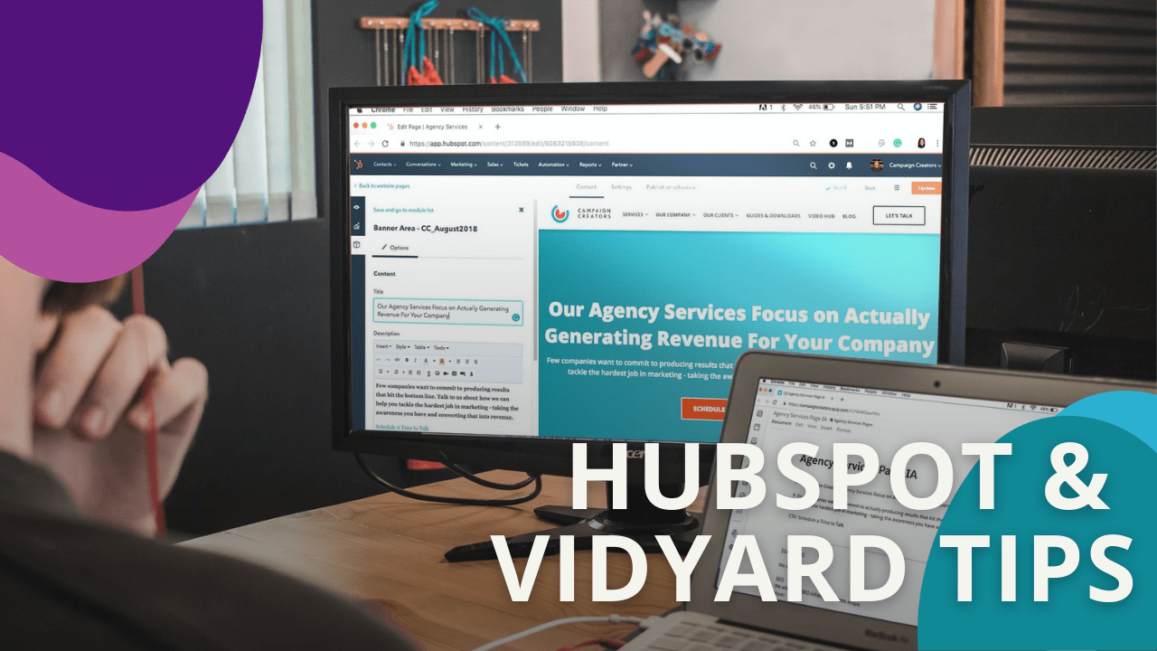 hubspot & vidyard tips