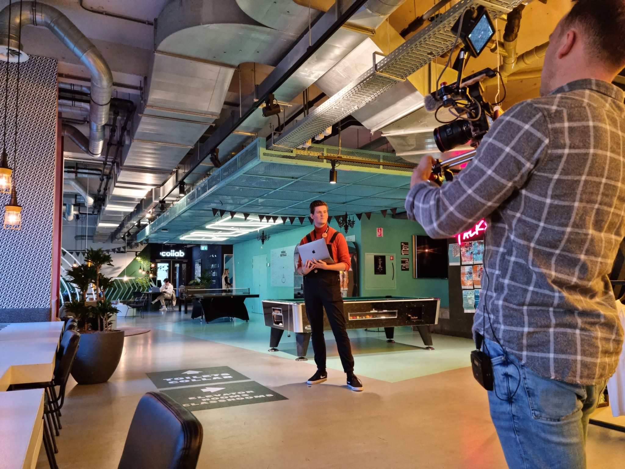 filming at student hotel