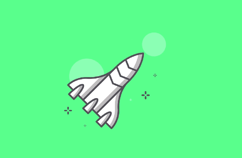 animated rocket ship